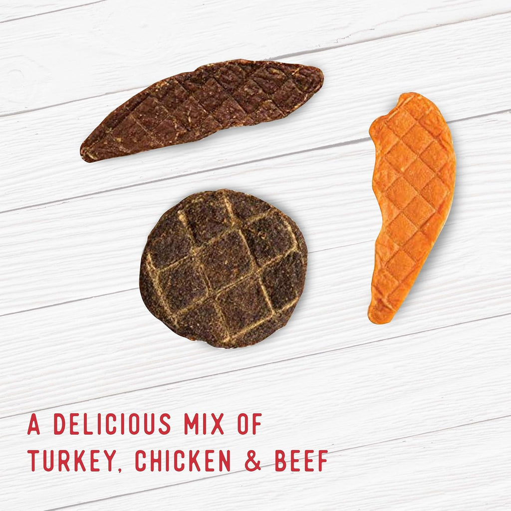 Farmland Traditions jerky treats chicken beef and turkey assortment