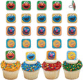 DecoPac Sesame Street cupcake rings front view set of 24