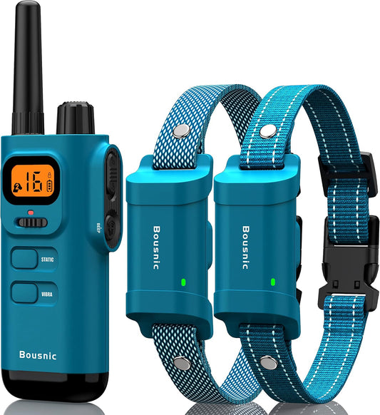 Bousnic dog training collar with remote front view