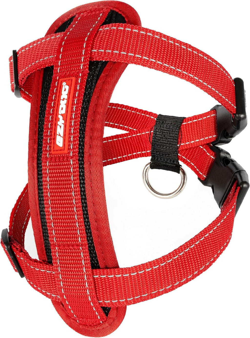EzyDog Chest Plate No Pull Dog Harness - Escape Proof Harness with Reflective Stitching and Comfort Padding for Easy Walks, Training & Control - Car Restraint Included (Large, Black) - Image 11