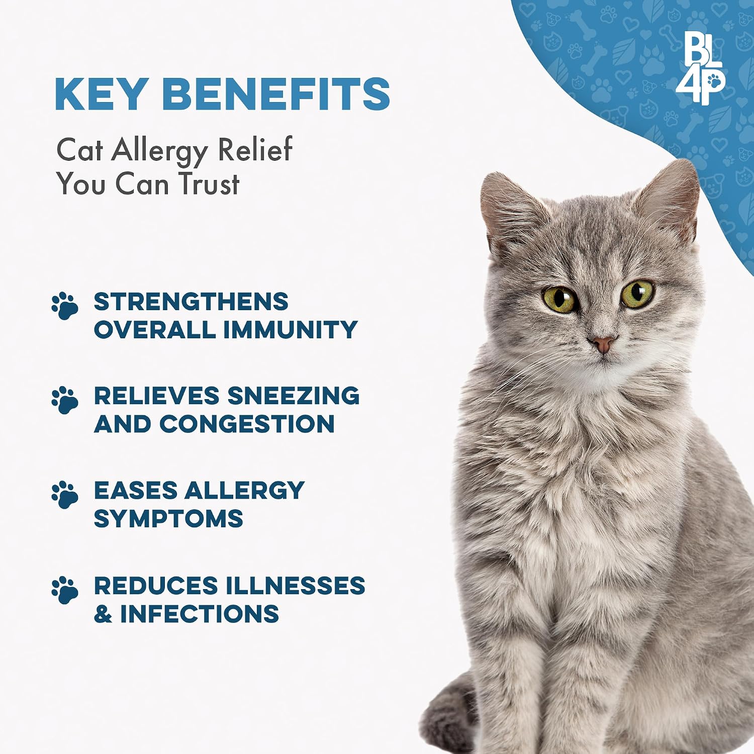 Close up of the odorless and tasteless allergy pills for cats showing their tiny size for easy food mixing.