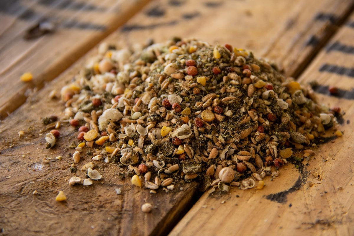 New Country Organics layer feed ingredients label detail