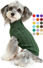 Warm Classic Turtleneck Pet Sweater for Small to Large Dogs - Cute Winter Dog & Cat Coat - Christmas Sweater for Girls & Boys - Image 10
