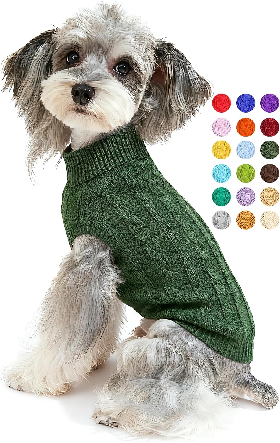 Warm Classic Turtleneck Pet Sweater for Small to Large Dogs - Cute Winter Dog & Cat Coat - Christmas Sweater for Girls & Boys - Image 10