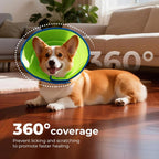 Autrous breathable dog Elizabethan collar adjustable velcro closure close up