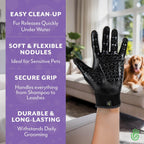 Close up of H HandsOn glove texture and mesh material