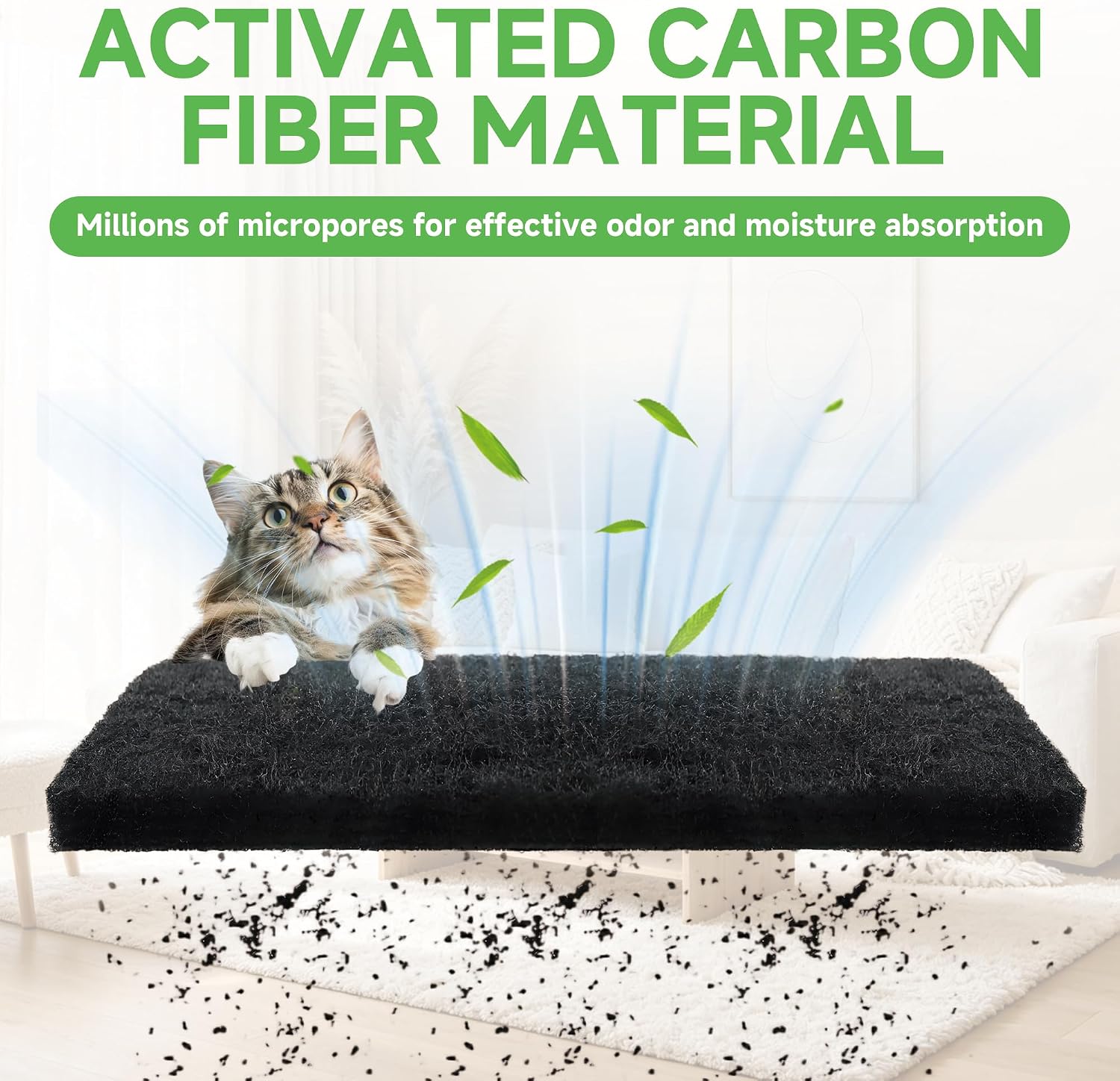 Premium automatic litter box carbon insert package contents