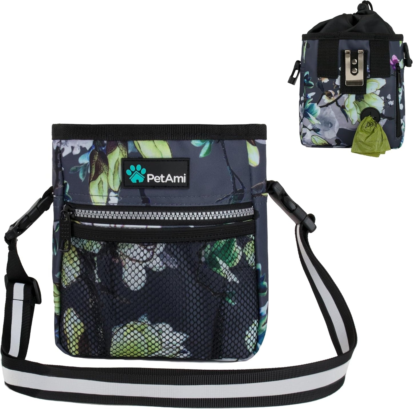 PetAmi Dog Treat Pouch, Pet Treat Pouch for Training, Dog Walking Bag Holder for Kibbles, Pet Food Toy, Dog Trainer Essentials Supplies, Poop Bag Dispenser, 3 Ways to Wear (Purple) - Image 14
