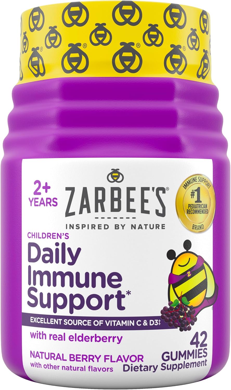 Zarbee's children immune support gummies authentic USA imported packaging
