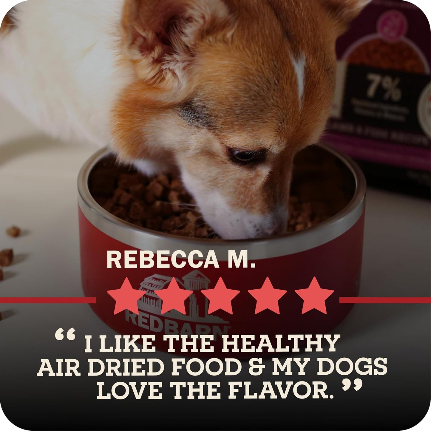 Redbarn Powerfood Air Dried Dog Food - 95% Beef & Beef Organs - High Protein Grain-Free Non-GMO Premium Dry Full Feed or Topper Made in USA with Omega 3 Salmon Oil Flaxseed - 2lb - Image 11