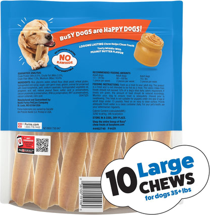 Purina Busy Bone Adult Dog Chew Bone Treats, Peanut Butter - 10 ct. Pouch - Image 10