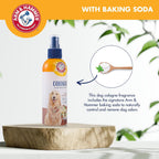 Vanilla sandalwood scented pet grooming spray packaging