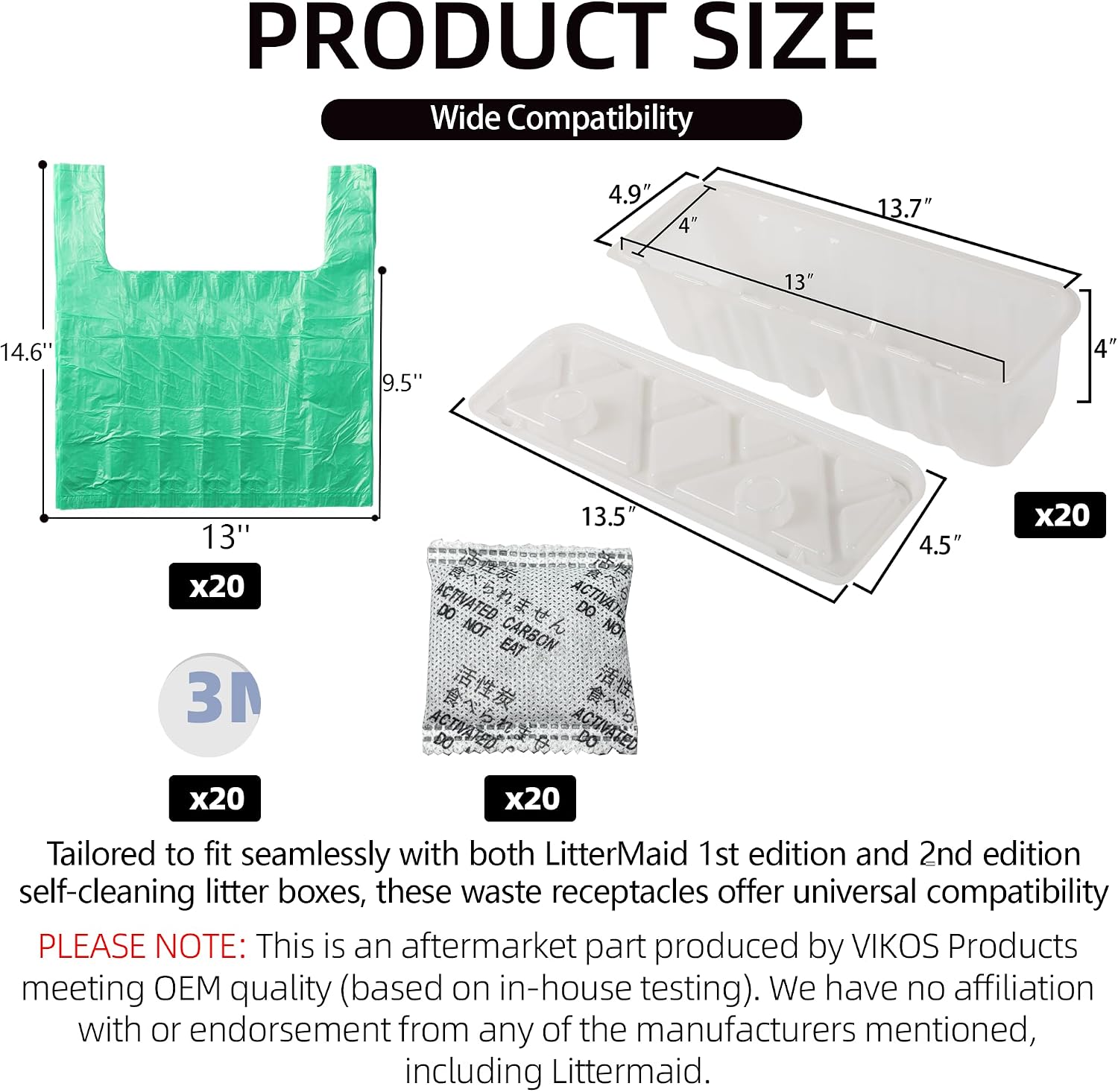 Disposable litter box trays compatible with Littermaid automatic cat litter box