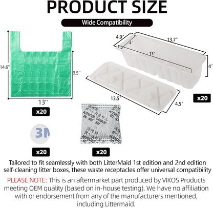 Disposable litter box trays compatible with Littermaid automatic cat litter box