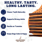 Healthy dental treats for dogs to reduce plaque and tartar buildup.