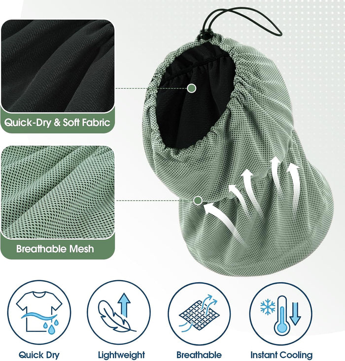 ROZKITCH cooling dog snood mesh fabric close up detail