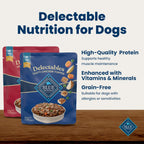 Blue Buffalo Delectables hearty beef in gravy pouch