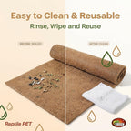 Mclanzoo terrarium bedding liner in enclosure