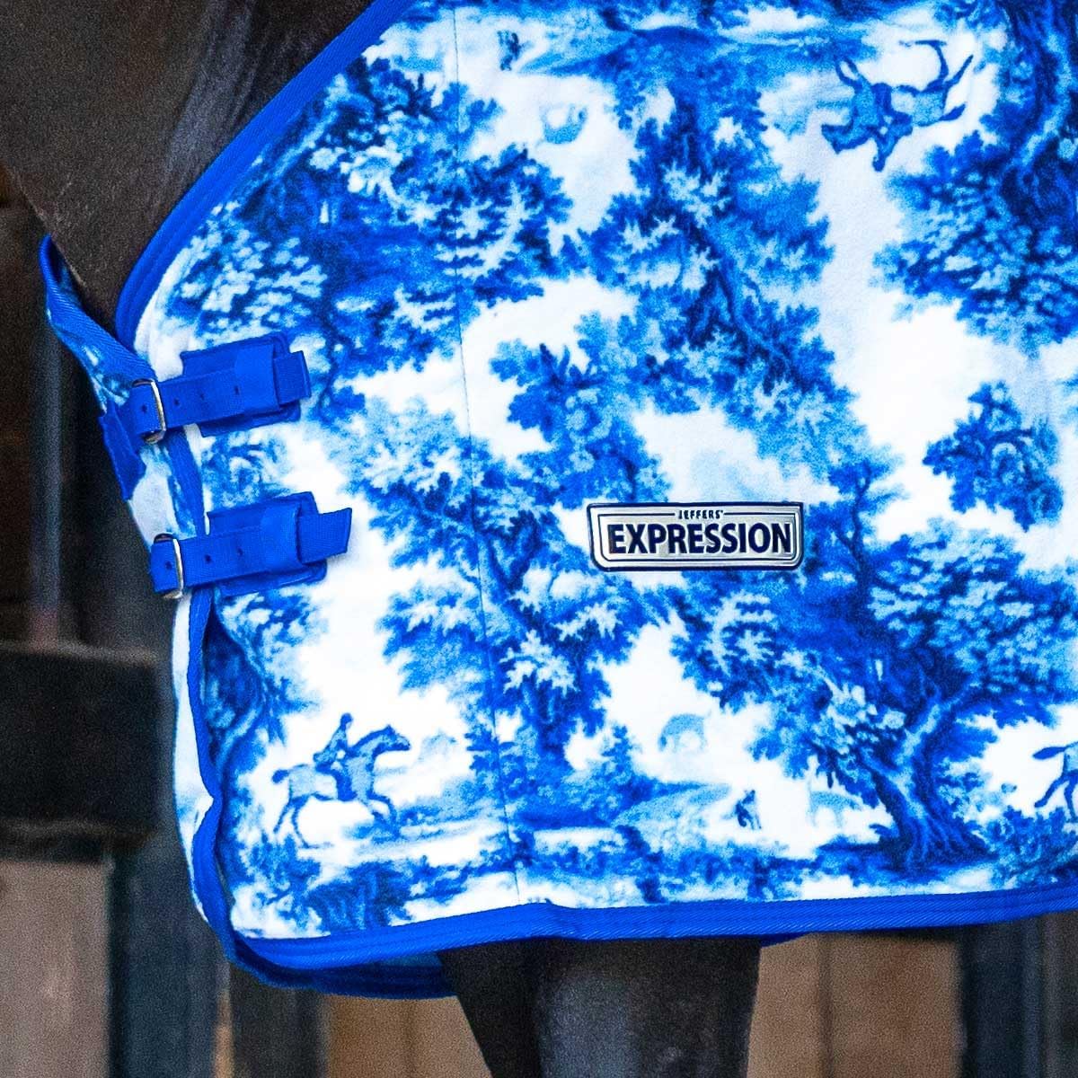 Jeffers equestrian toile horse cooler blanket side profile
