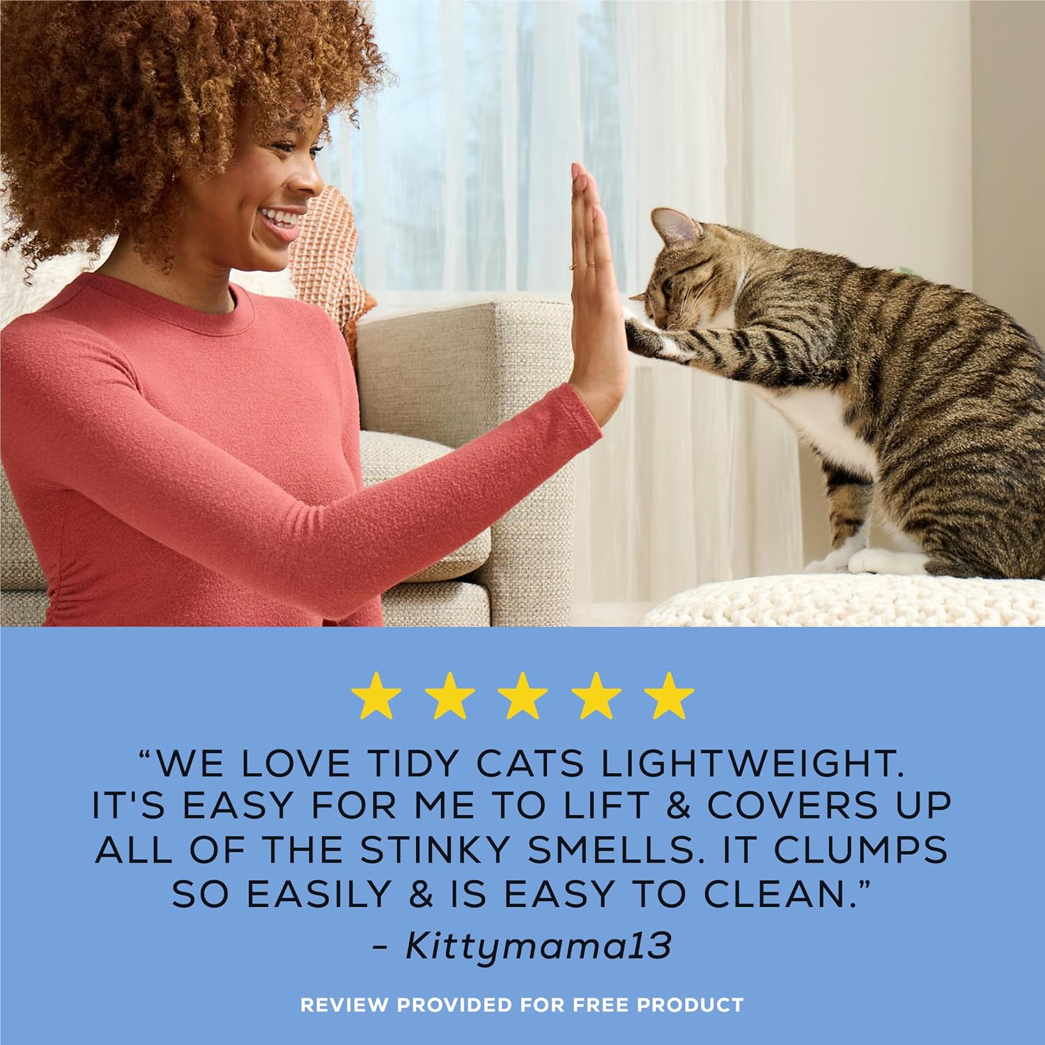 Back label of Purina Tidy Cats 4-in-1 multi-cat litter