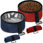 Meanplan 2 Pack Portable Dog Bowls Foldable Travel Dog Dish Portable Puppy Water and Food Bowl Pet Hiking Accessories for Small and Large Pets(Dark Blue,40 oz) - Image 10