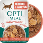Optimeal Wet Cat Food Variety Pack - Savory Protein Selection, Grain Free Tender Morsels, High Protein Premium Nutrition Made with Natural European Ingredients, Adult Cat Pouches 3oz (Pack of 12) - Image 9