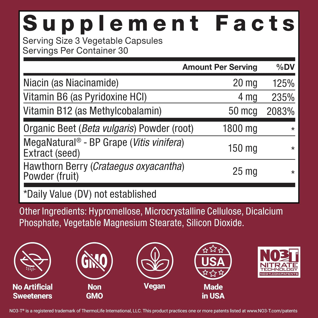 Force Factor Total Beets 1800mg Beet Root Capsules, Blood Pressure Support - Image 6