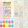 Scorch Marker Okiyomi glow in the dark nail stickers front view showing 15 sheets