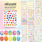 Scorch Marker Okiyomi glow in the dark nail stickers front view showing 15 sheets
