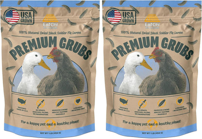 Eaton Pet and Pasture Premium Grubs, USA Grown Dried Black Soldier Fly Larvae, High Calcium Treat for Chickens, Ducks, Wild Birds (5 LB) - Image 9