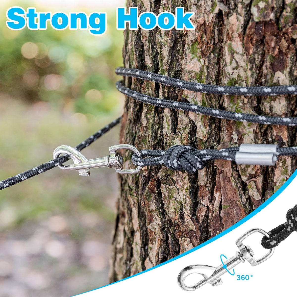 Scirokko cat leash showing reflective stitching shining under low light.