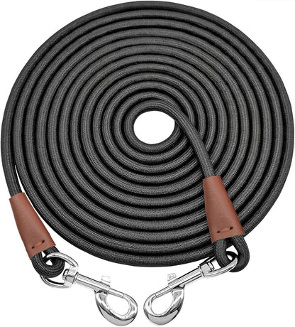 Tie Out Rope Dog Leash, Long Tether 8-10-13-15-20-25-30-35-40-50-65 FT Nylon Check Cord for Medium Large Dogs Indoor/Outdoor Camping Backyard (3/8" x 10ft) - Image 10