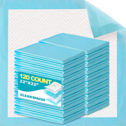 Clean Spaces 100 Count Super Absorbency Puppy Pads 22"x 22", Leakproof Quick Drying Dog Training Pee Pads, Puppy Pee Pads, Disposable Underpads Changing Pads for Baby, Puppy and Adults - Image 10