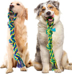 SHARLOVY Large Tough Chew Toys for Aggressive Chewers Large Breed,Heavy Duty Dental Rope Toys Kit for Medium Dogs,5 Knots Indestructible Cotton Puppy Teething Chew Tug Toy Set of 9 - Image 15