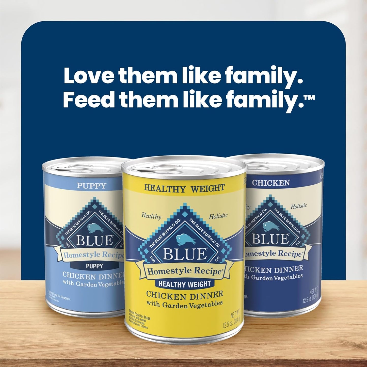 Blue Buffalo Homestyle Recipe Healthy Weight Chicken Dinner with Garden Vegetables Pat Natural Wet Dog Food, Made with Natural Ingredients, Vitamins & Minerals, 12.5-oz. Can (12 Count) - Image 9