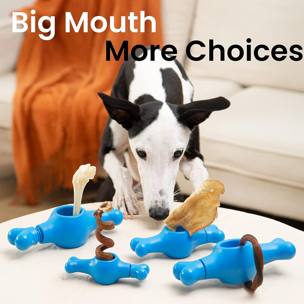 Durable nylon cheweasy bully stick holder for small dogs