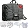 Shinvan heavy duty dog crate storage bag front view showing front pocket and reinforced handles.