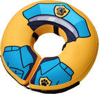 Deflated Bencmate large blue pet recovery donut collar folded for compact storage