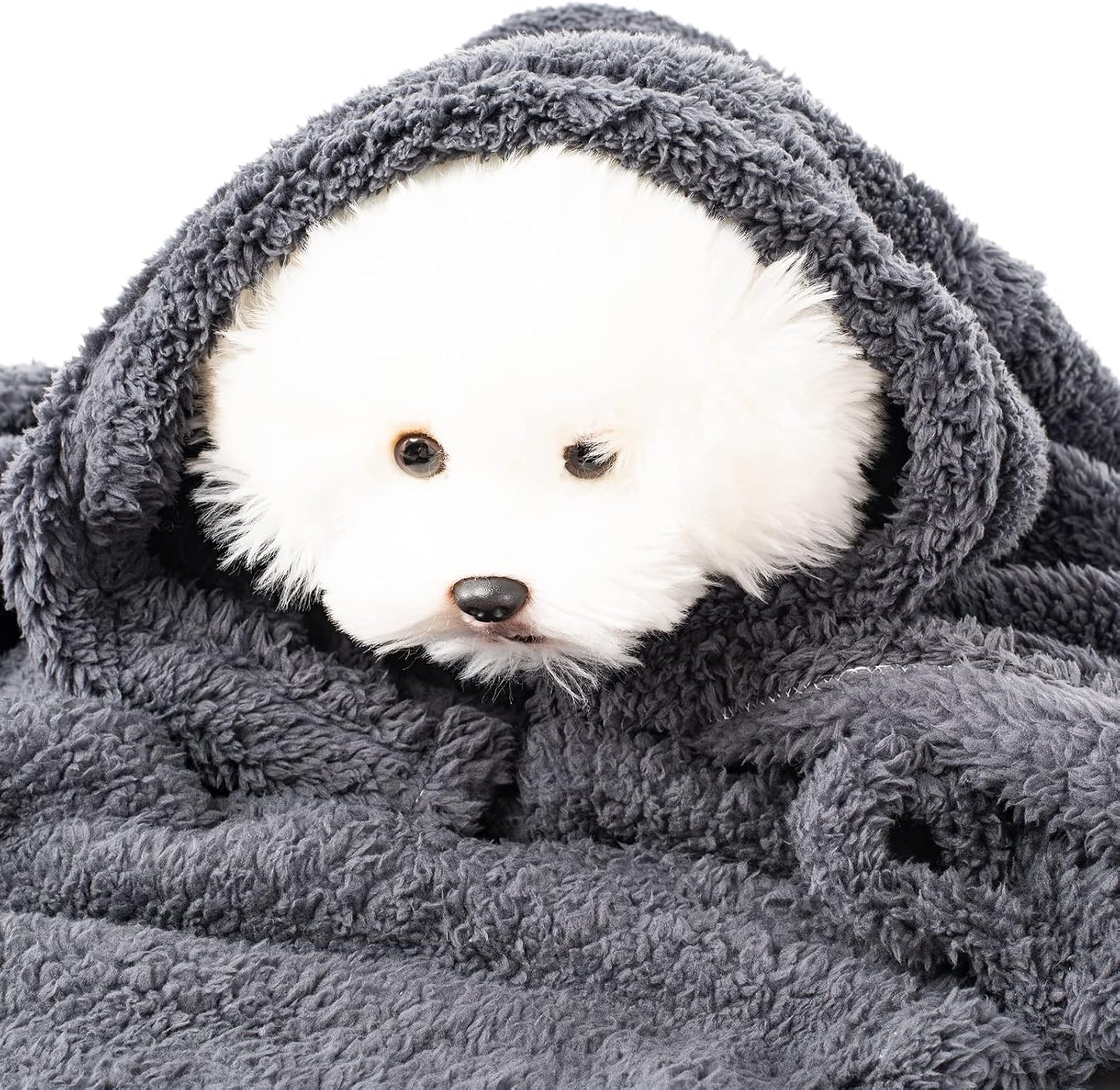 3 Blankets, Dog Cat Pet Blanket, Soft Warm Fleece, for Puppy, Small Dogs or Kitten, Cats, Plush Fuzzy Blanket for Bed, Sofa, Travel (32" x 24", 3/Pack, Beige+Light Gray+Dark Gray) - Image 9