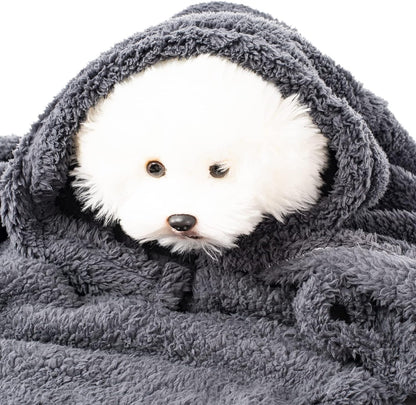 3 Blankets, Dog Cat Pet Blanket, Soft Warm Fleece, for Puppy, Small Dogs or Kitten, Cats, Plush Fuzzy Blanket for Bed, Sofa, Travel (32" x 24", 3/Pack, Beige+Light Gray+Dark Gray) - Image 9