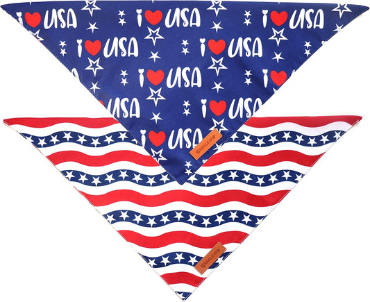 Close up shot of the dual layer premium durable fabric and high quality stitching on the Realeaf dog bandana.