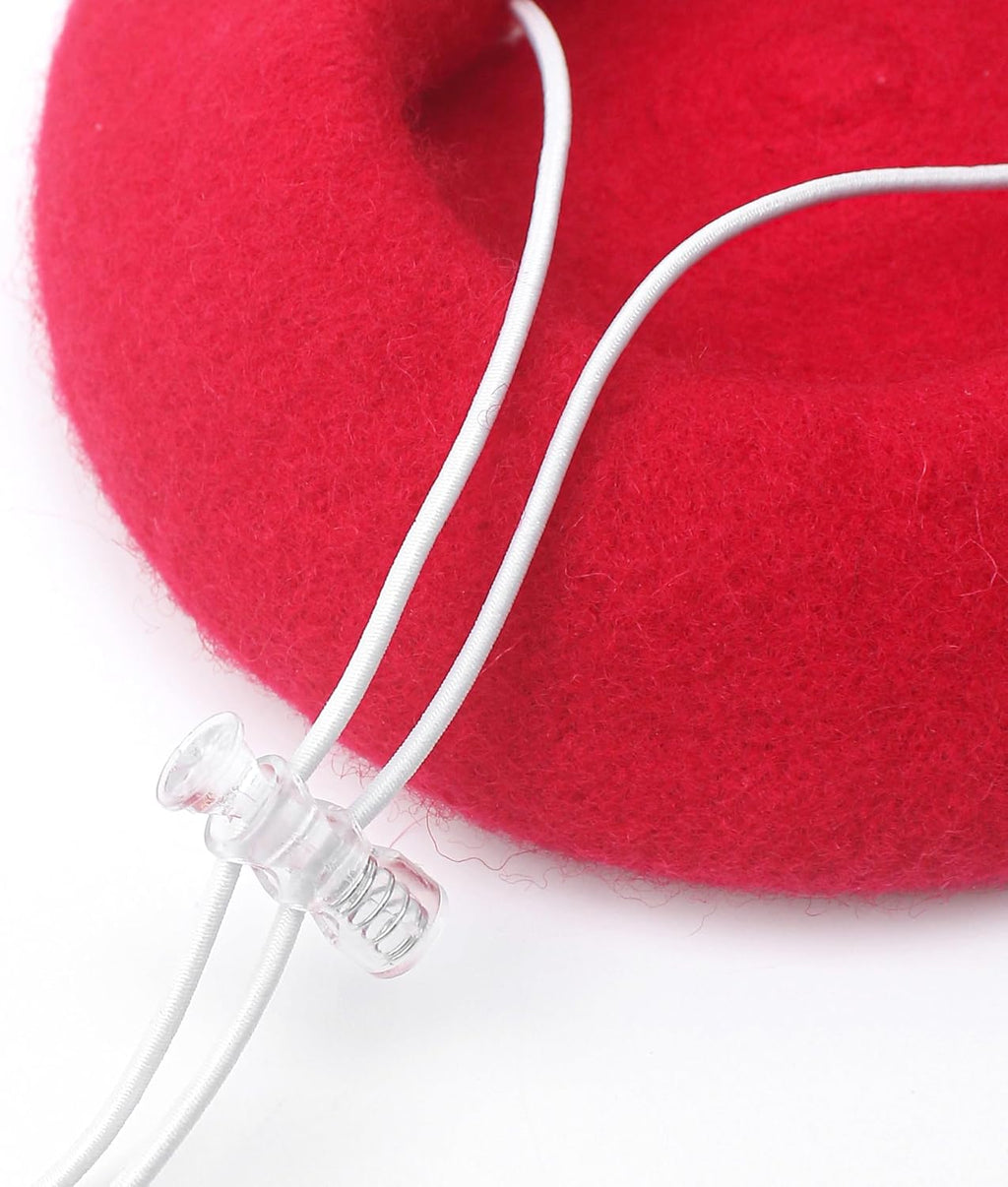 Dog Beret for Small Dogs Cat Doll, Colorful Wool Mini Cap Creative Accessories Costume French Mushroom Artist Fedora Hat Beanies Solid Color Pet Headwear Christmas Hair Accessory Photo Props (Red) - Image 9