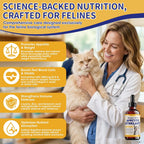 Duduboy premium cat weight gain syrup packaging showing key ingredients including L-Lysine and Taurine.
