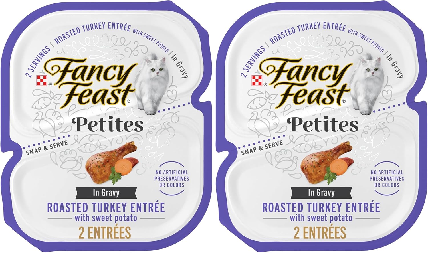 Purina Fancy Feast Petites With Roasted Turkey Entre with Sweet Potato in Gravy Gourmet Wet Cat Food - (Pack of 12) 2.8 oz. Tubs - Image 12
