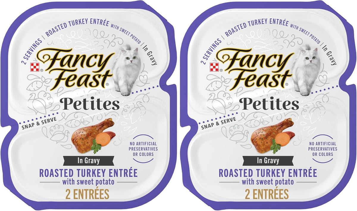 Purina Fancy Feast Petites With Roasted Turkey Entre with Sweet Potato in Gravy Gourmet Wet Cat Food - (Pack of 12) 2.8 oz. Tubs - Image 12