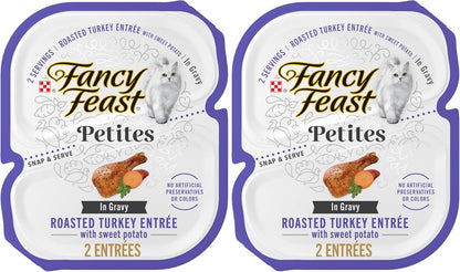 Purina Fancy Feast Petites With Roasted Turkey Entre with Sweet Potato in Gravy Gourmet Wet Cat Food - (Pack of 12) 2.8 oz. Tubs - Image 12
