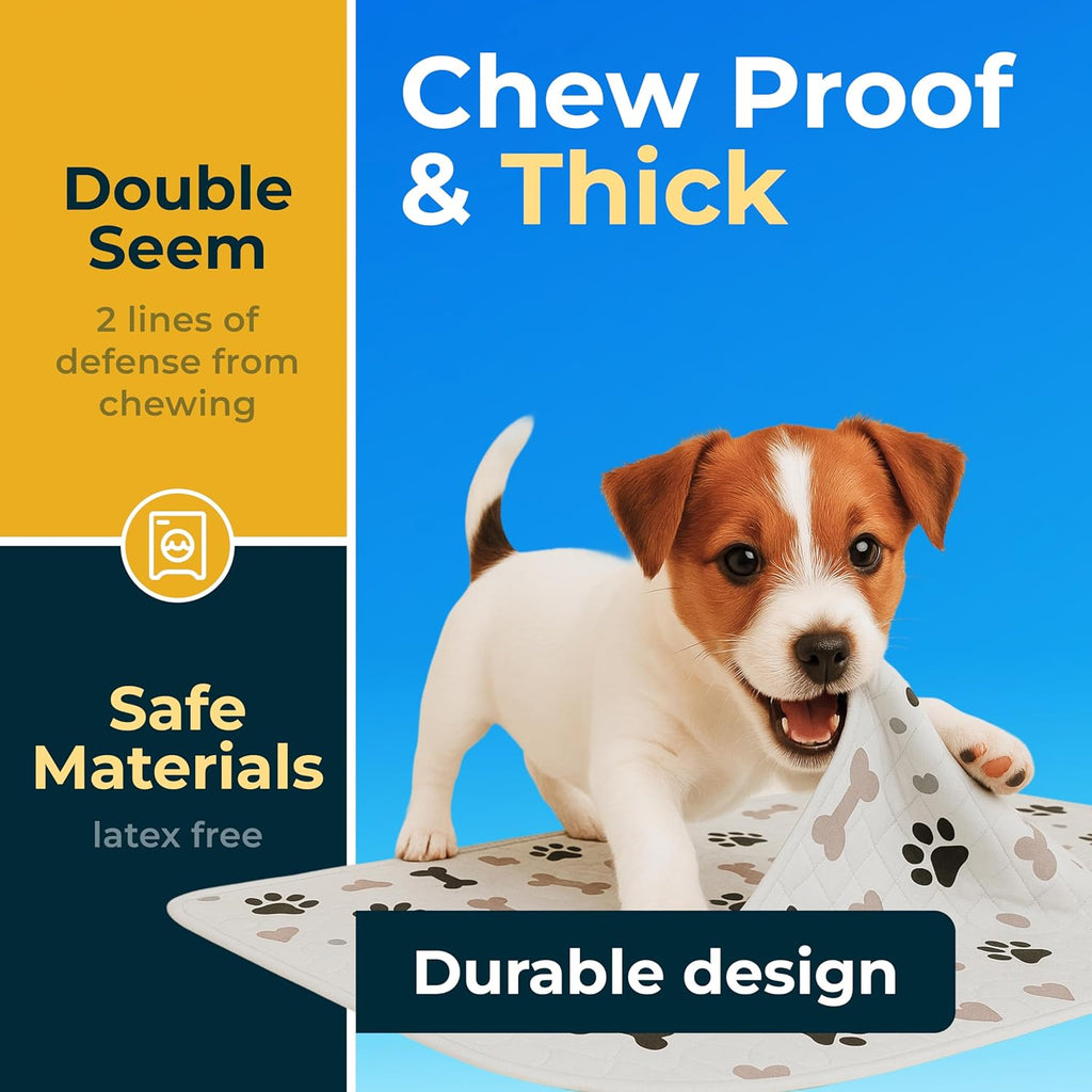 Green Lifestyle pet training pads inside a puppy crate