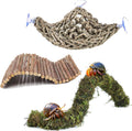 HERCCOCCI Hermit Crab Accessories, Hermit Crab Toys Flexible Climbing Bridge Reptile Hammock Habitat Decor for Hermit Crabs Leopard Geckos Crested Tortoise Snake - Image 1