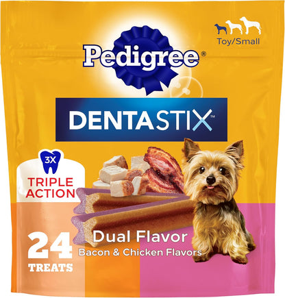 Pedigree Dentastix Dental Chews for Dogs, Small and Toy Breed Dog Treats, Fresh Flavor, 1.54 lb. Bag (102 Treats Total) - Image 13