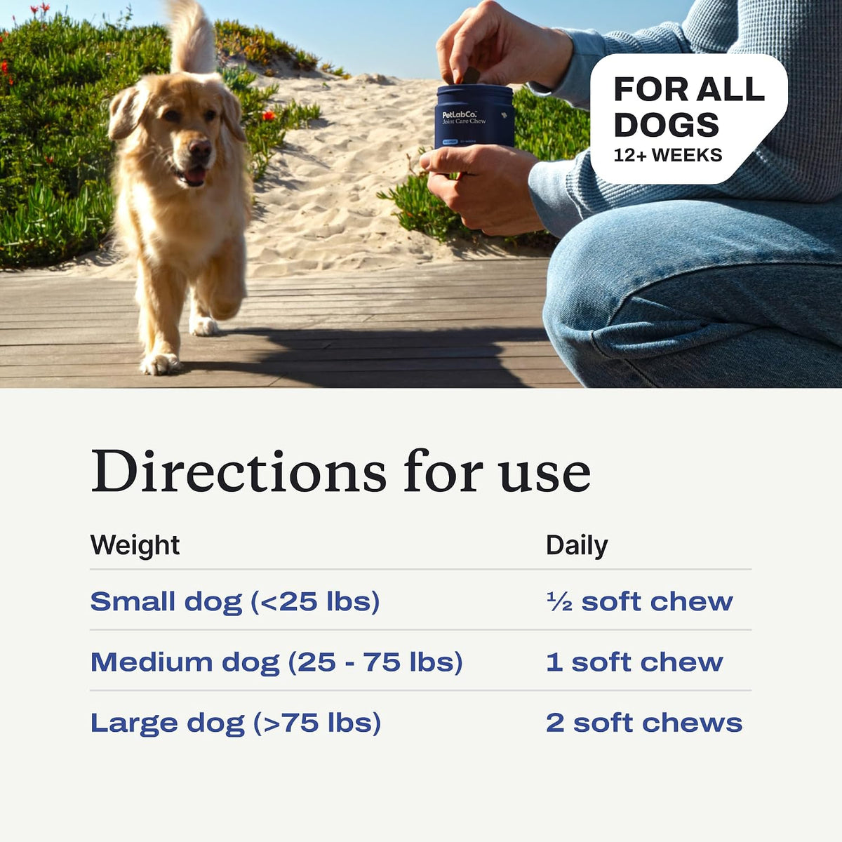 PetLab Co. Joint Care Chews authentic USA imported canine hip and joint formula